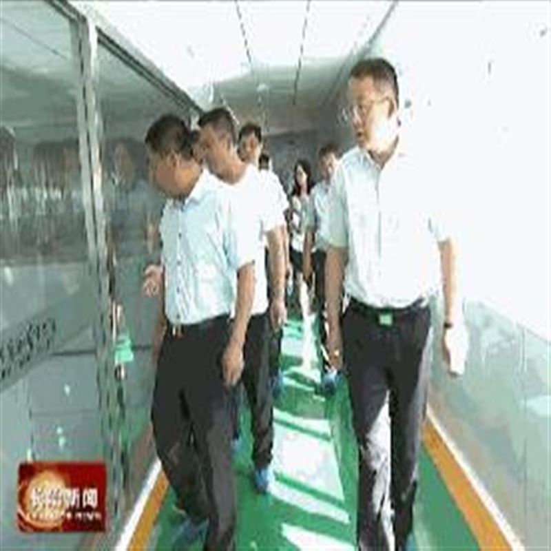 孫大軍在山西智康食品有限公司進行調研